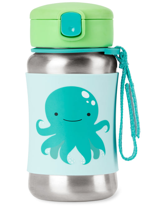 Skip Hop - Spark Style Straw Bottle -Octopus