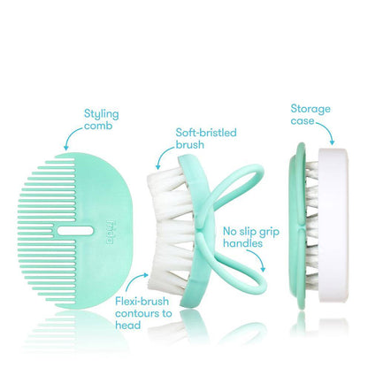 Baby Head-Hugging Hairbrush + Styling Comb Set-Fridababy