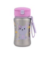 Skip Hop Besties Squad Stainless Steel Straw Bottle - Cat