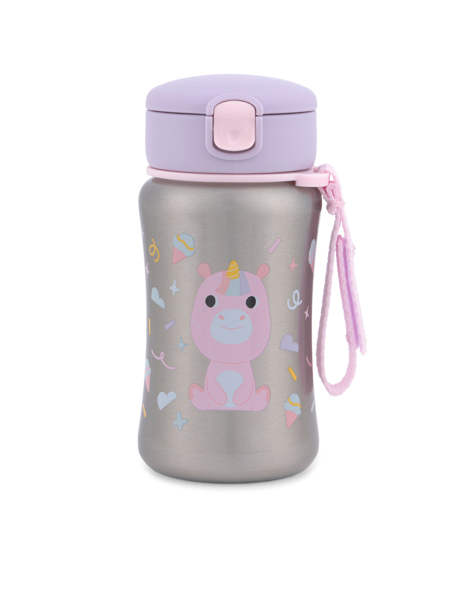 Skip Hop Besties Squad Stainless Steel Straw Bottle - Unicorn