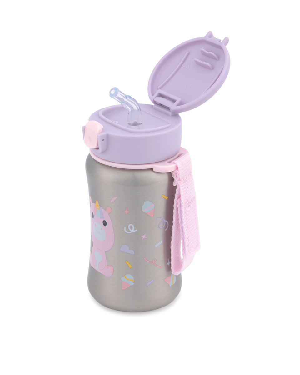 Skip Hop Besties Squad Stainless Steel Straw Bottle - Unicorn