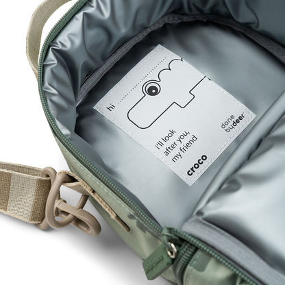 Done by Deer - Kids Insulated Lunch Bag- Croco Green