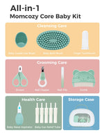 Momcozy baby bath brush cradle cap brush and finger toothbrush