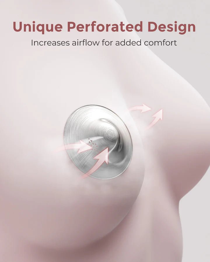 Momcozy Original 999 Silver Nipple Shields - XL Size