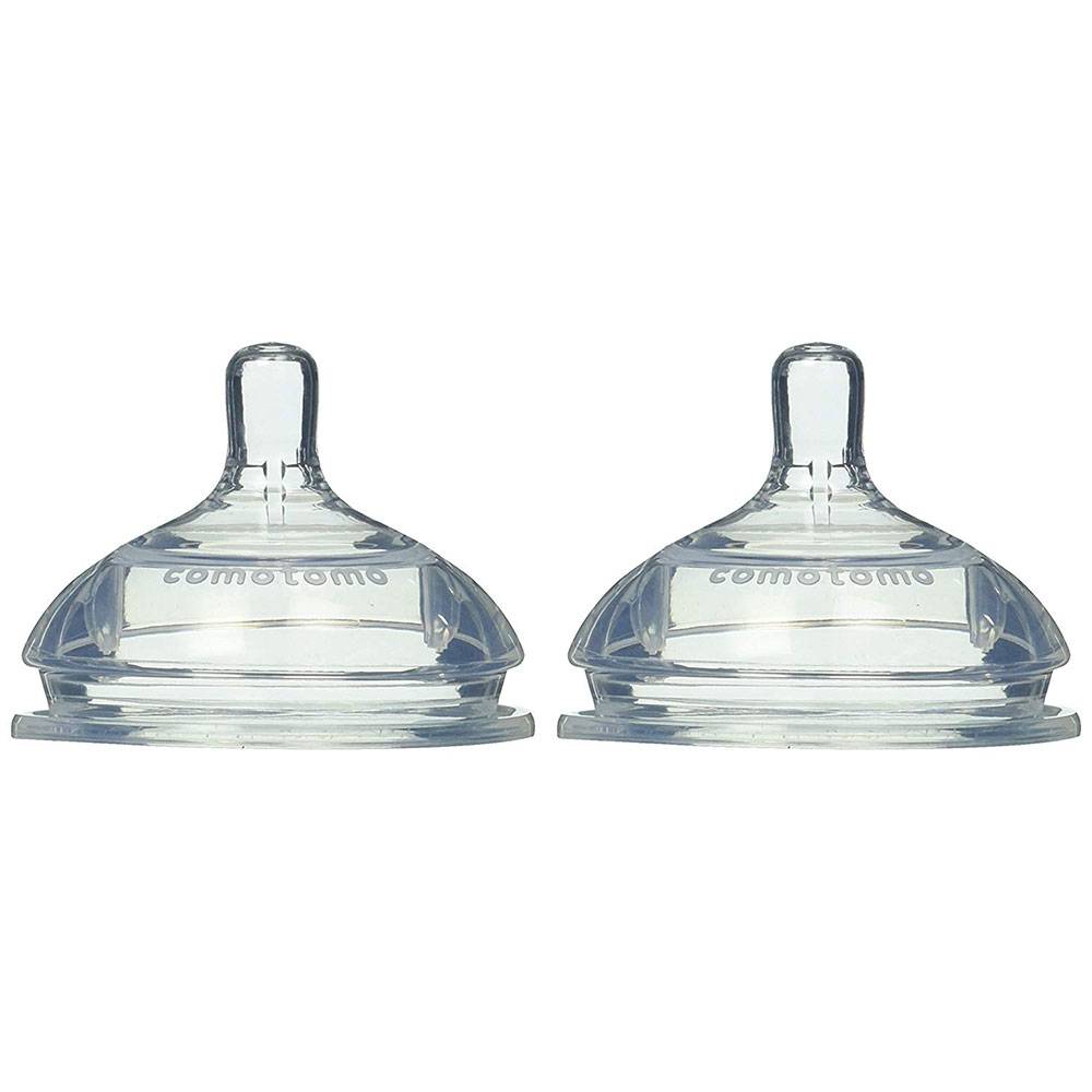 Comotomo - Natural Teat Silicone Nipples 2pc - Slow Flow
