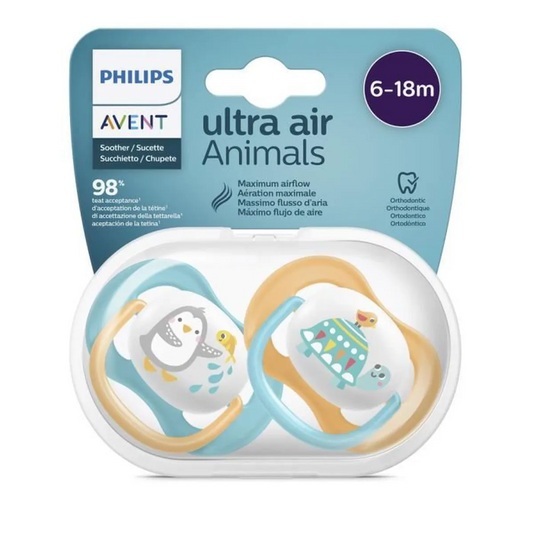 Philips Avent-Ultra Air Pacifier 6-18 months PENG/TURT