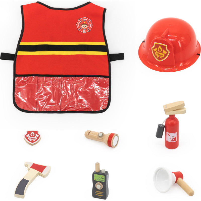 Firefighter Role Play Set (8 pcs)-Viga