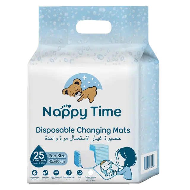 Nappy Time - Disposable Changing Mats - 45x60 cm - 25pcs