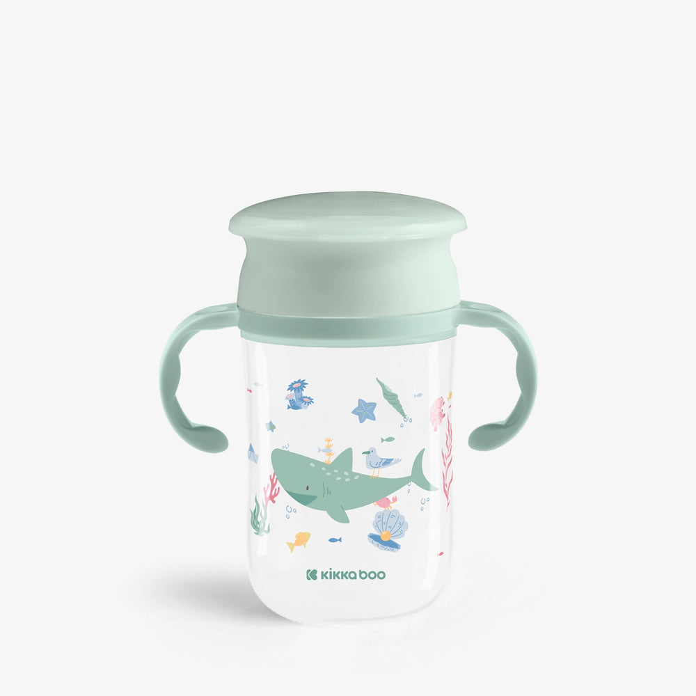 360 Drinking Cup 300ml Deep Sea Mint-Kikkaboo