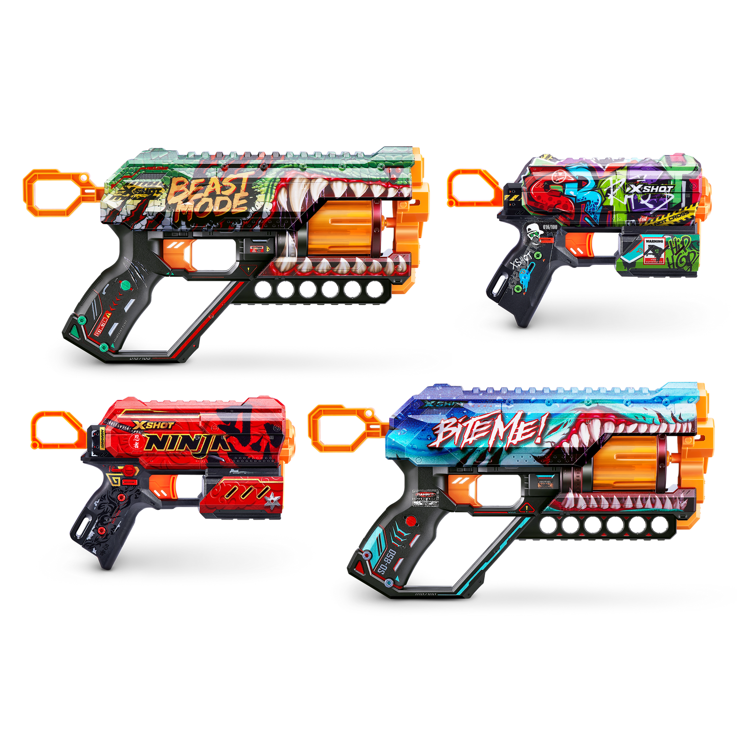 X-Shot Skins Combo Pack [2pk Griefer/2pk Flux]