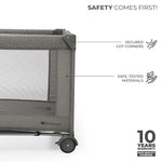 Kinderkraft - Joy 2 Travel Cot With Accessories - Dark Grey
