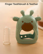 Momcozy finger toothbrush and teether
