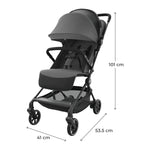 Kinderkraft - Nebo Cabin Lightweight Stroller - Grey