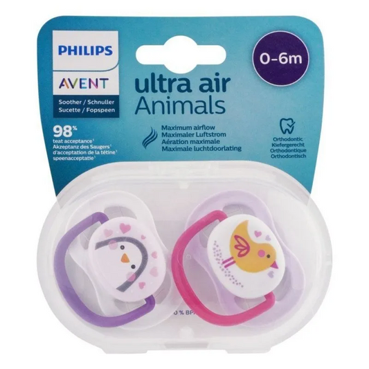 Philips Avent Soother Air Coll 0-6m PENG/BIRD