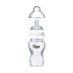 Tommee Tippee Closer to Nature   Glass Feeding Bottle, 250ml x 1  -Clear