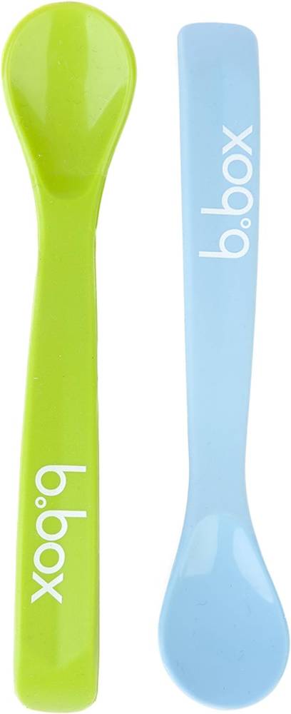 B.box Spoon Pack of 2 - Geen/Pale Blue