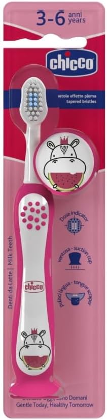 Chicco-Toothbrush for children Hippo 3-6 years