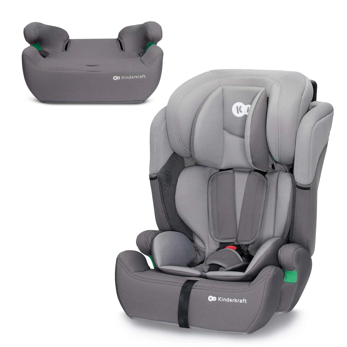 Kinderkraft - COMFORT UP i-Size Car Seat - Group 1 /2/3 - Grey