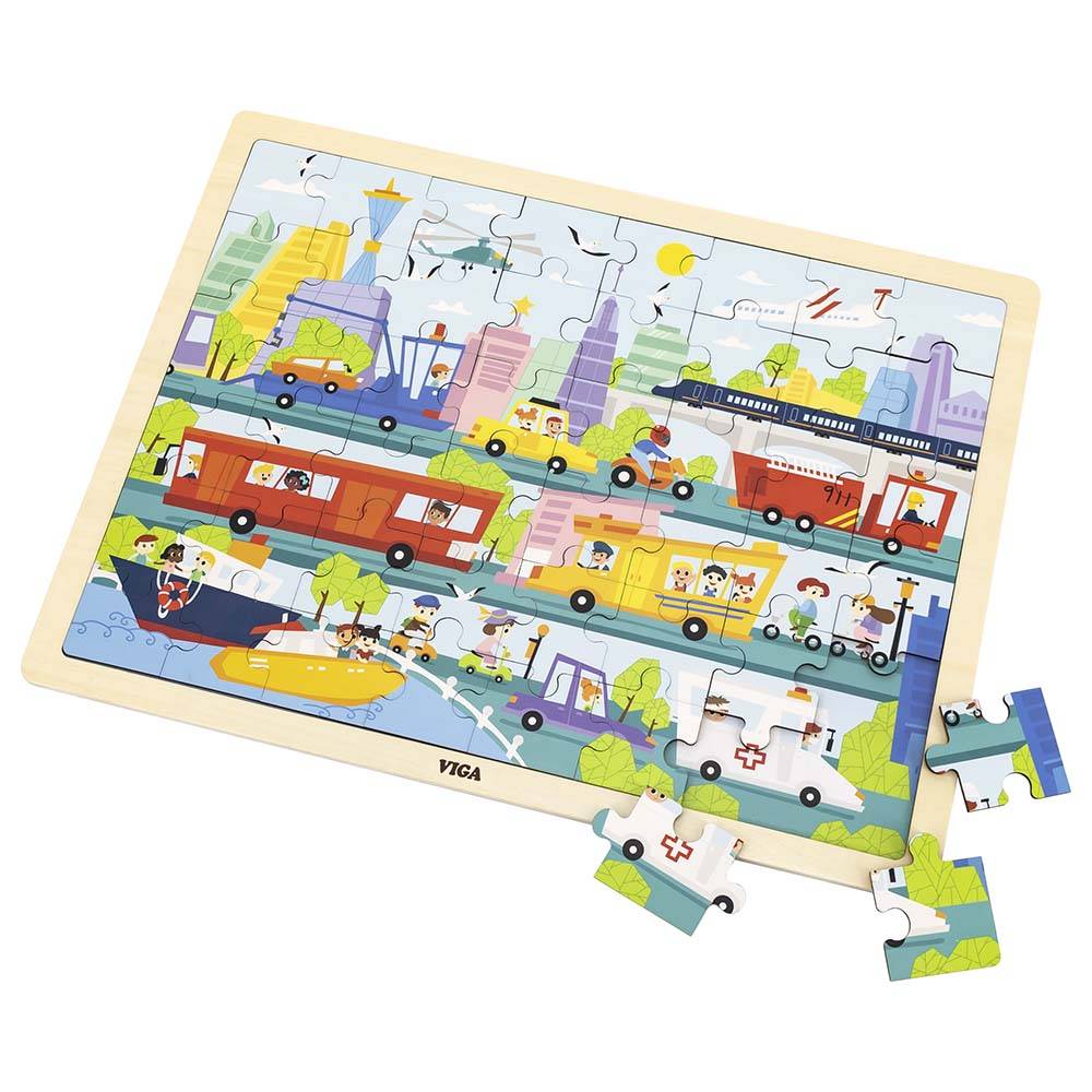 City Transportation Puzzle 48Pcs - Viga