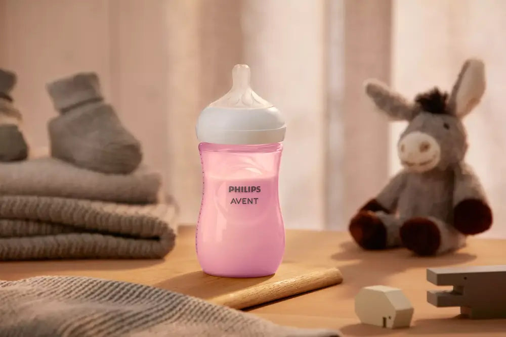 Philips Avent-Natural Response Baby Bottle 260 ml-Pastel Pink