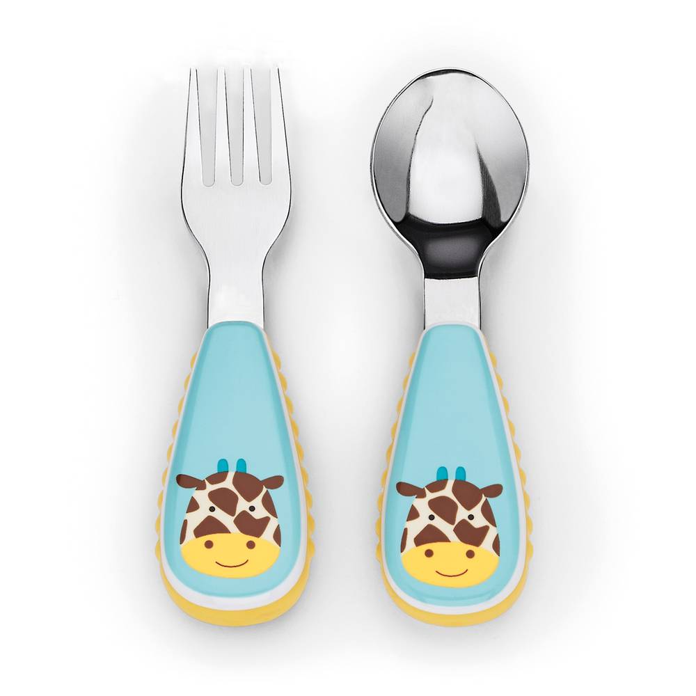 SkipHop Zootensils Fork & Spoon-Giraffe