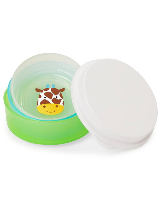 Skip Hop Zoo Smart Serve Non-Slip Bowls-Giraffe