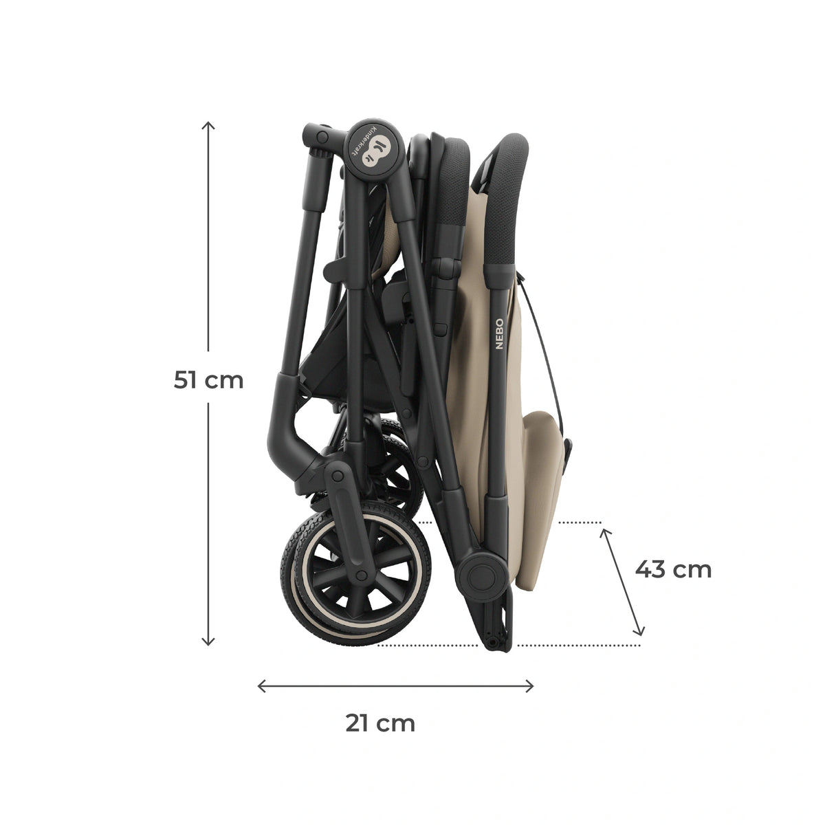 Kinderkraft - Nebo Cabin Lightweight Stroller - Beige