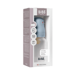 BIBS Baby Bottle with Round Latex Nipple – 150 ml Slow Flow | Baby Blue