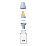 BIBS Baby Bottle with Round Latex Nipple – 150 ml Slow Flow | Baby Blue