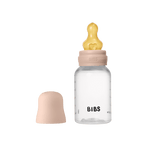 BIBS Baby Bottle with Round Latex Nipple – 150 ml Slow Flow | Blush