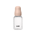 BIBS Baby Bottle with Round Latex Nipple – 150 ml Slow Flow | Blush