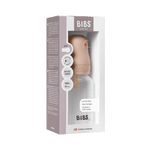 BIBS Baby Bottle with Round Latex Nipple – 150 ml Slow Flow | Blush