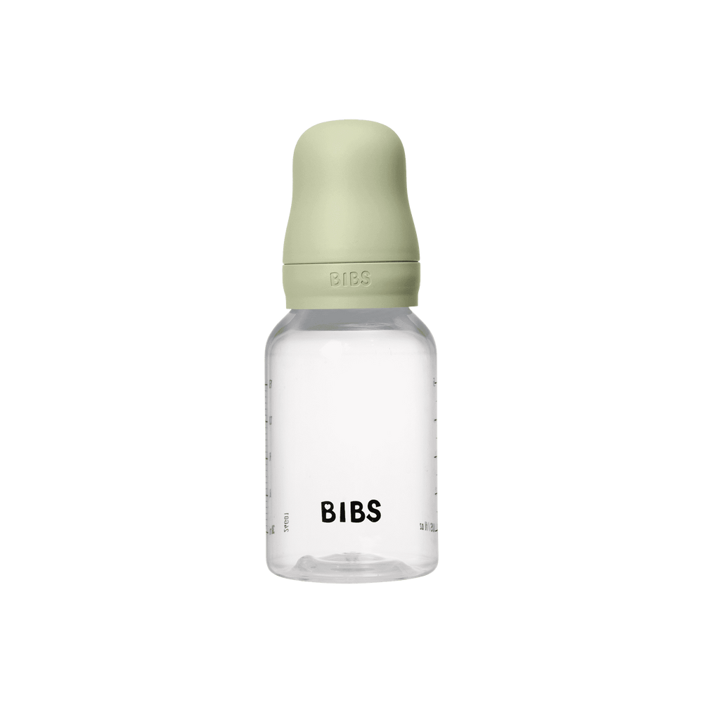 BIBS Baby Bottle with Round Latex Nipple – 150 ml Slow Flow | Sage