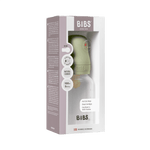 BIBS Baby Bottle with Round Latex Nipple – 150 ml Slow Flow | Sage
