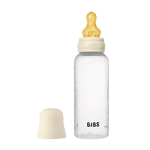 BIBS Baby Bottle with Round Latex Nipple – 270 ml Medium Flow | Ivory