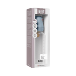 BIBS Baby Bottle with Round Latex Nipple – 270 ml Medium Flow | Baby Blue