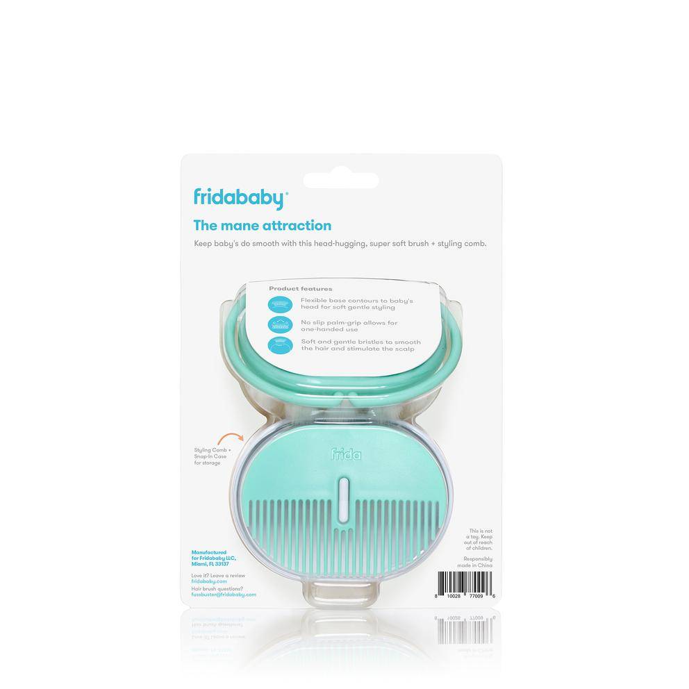 Baby Head-Hugging Hairbrush + Styling Comb Set-Fridababy