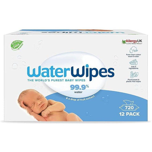 WaterWipes Baby Wipes 12*60 (720 Wipes)