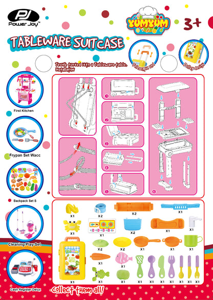 Yumyum Tableware Suitcase-Power Joy