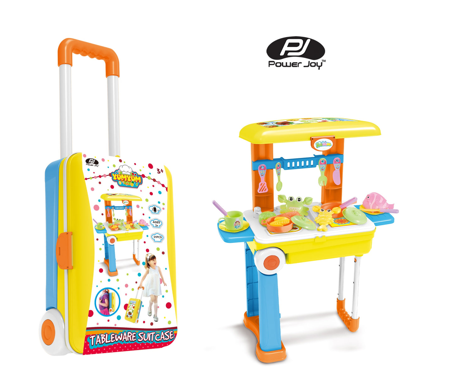 Yumyum Tableware Suitcase-Power Joy