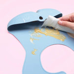 b.box Silicone Travel Bib-blush