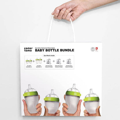 Comotomo - Baby Bottle Bundle Green