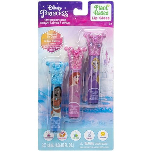 Disney Princess - Townley Girl 3 Packs Crown Lip Gloss Plant Based