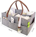 Bumble & Bird - Foldable Diaper Caddy & Storage Basket - Brown