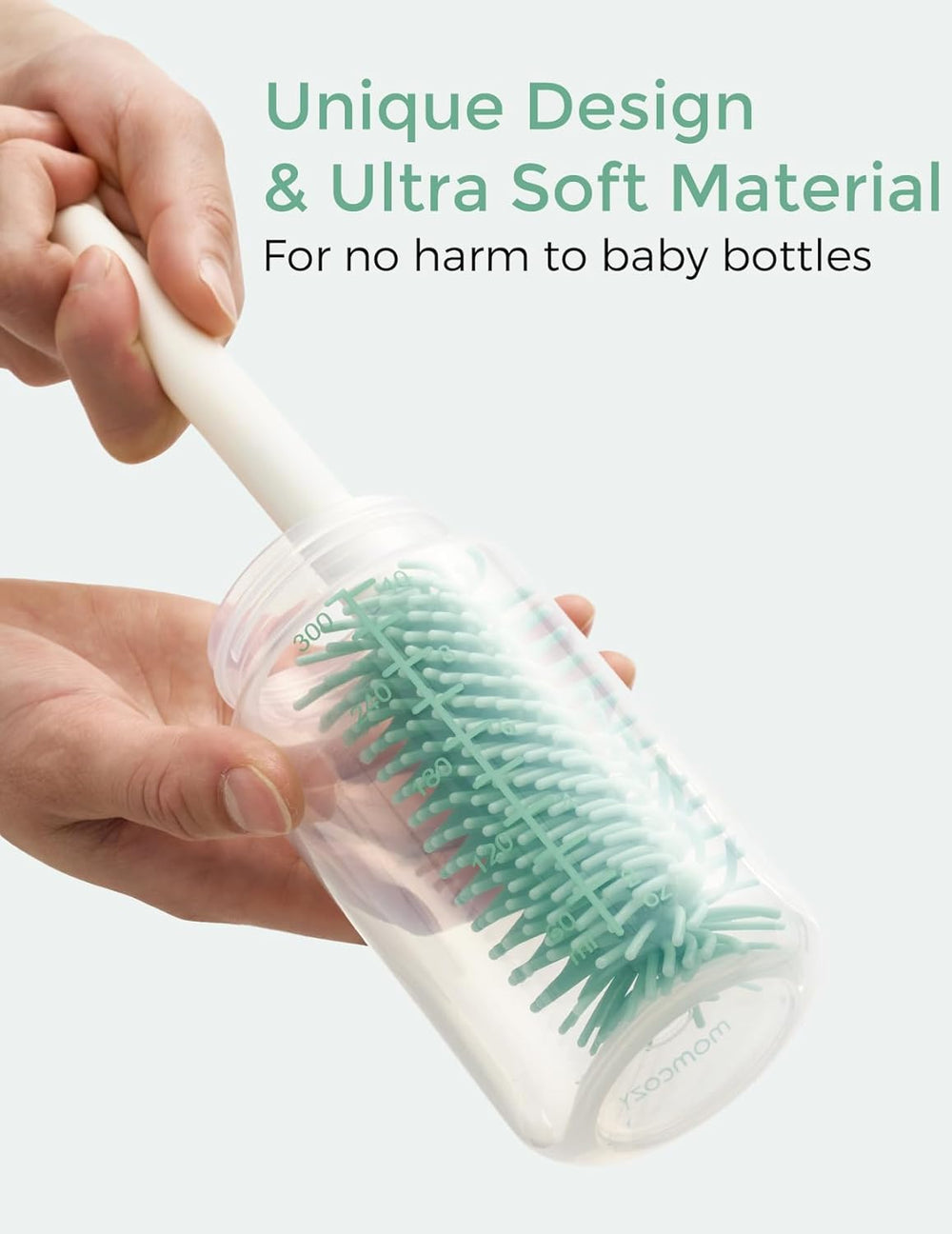 Momcozy - 7 in 1 - Push-Press Design Bottle Brush Kit - Classic Style