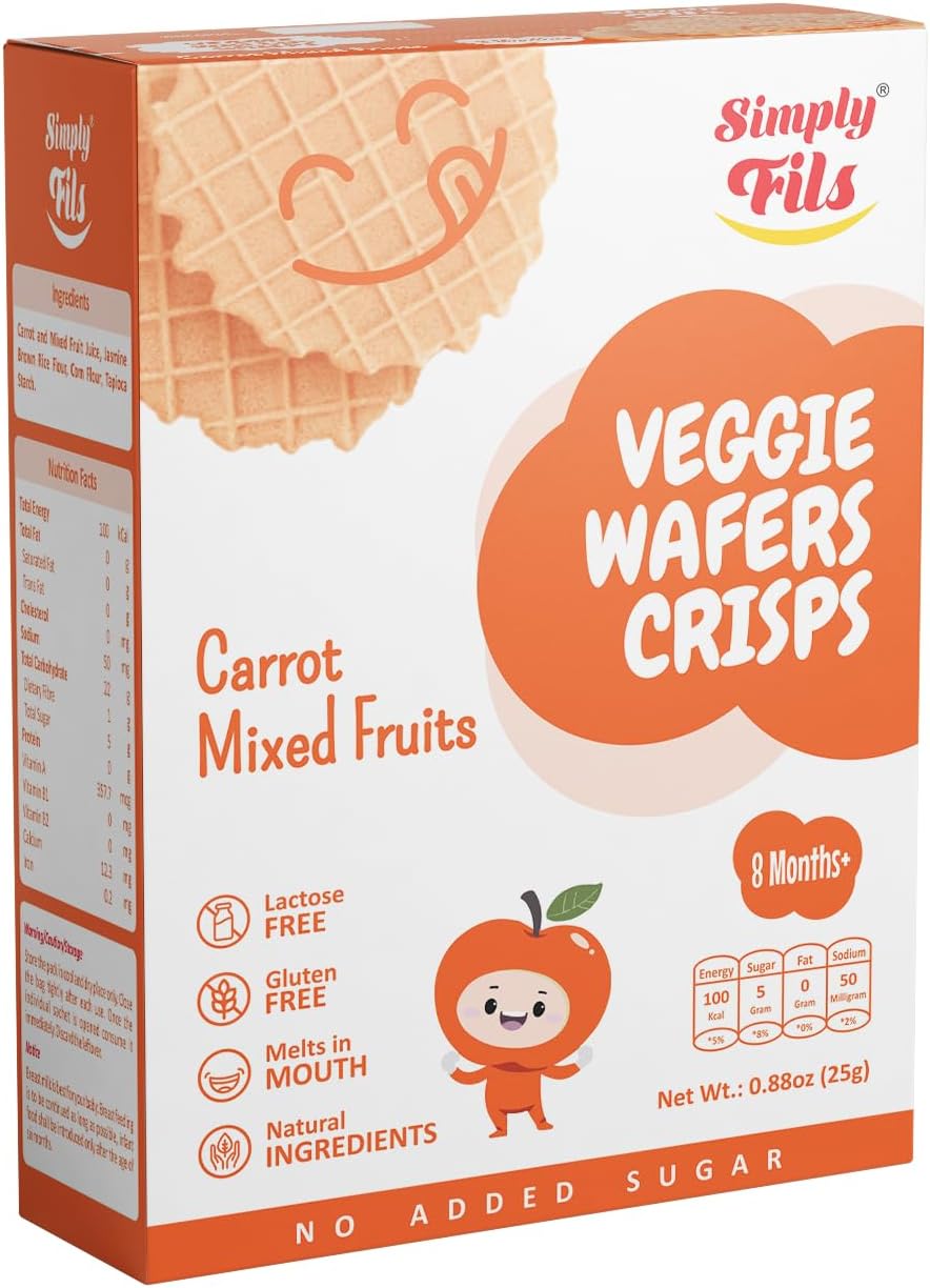 Simply Fils - Veggie Wafers Crisps - Carrot & Mixed Fruits