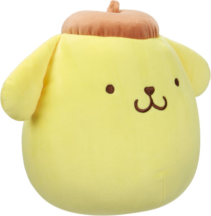 Hello Kitty and Friends 8-Inch Pompompurin in Brown Cap Squishmallows