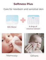 Momcozy Water Wipes - Extra Large Size Design