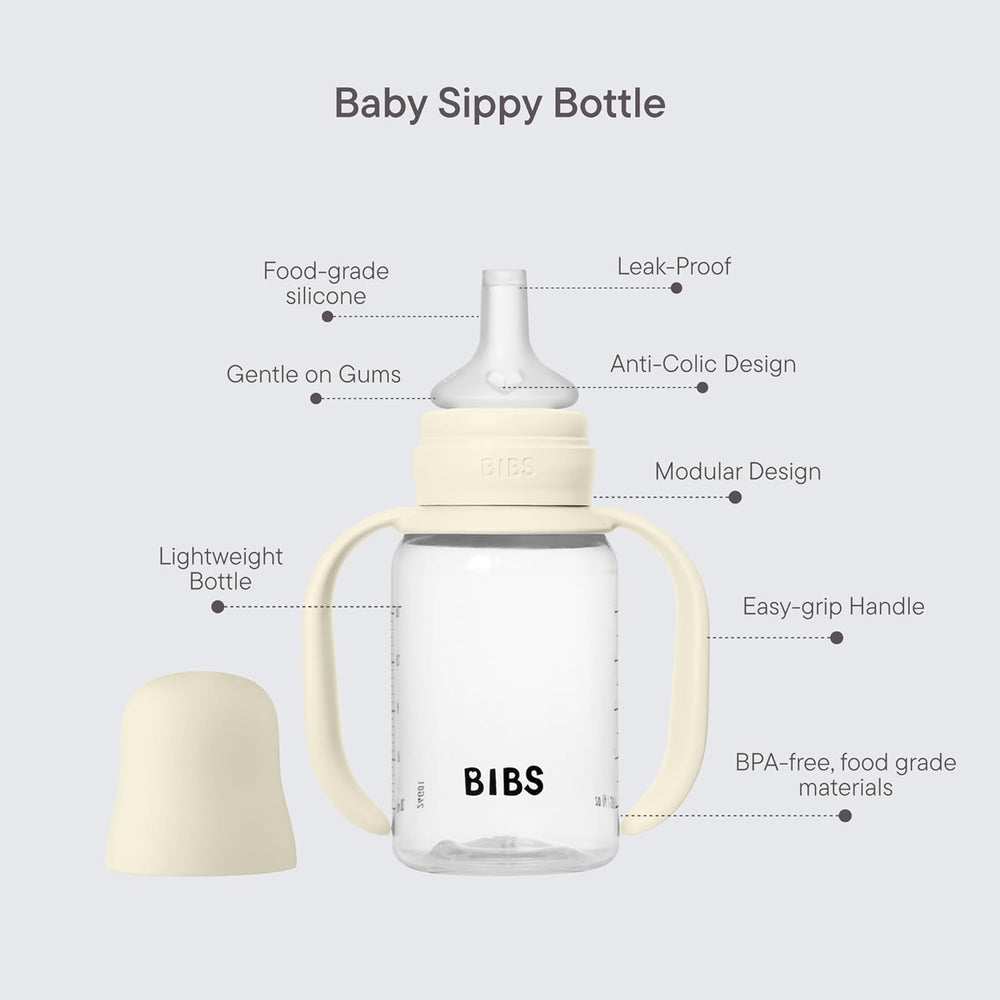 BIBS Baby Sippy Bottle - Blush (150ml)