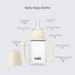 BIBS Baby Sippy Bottle -  Ivory (150ml)